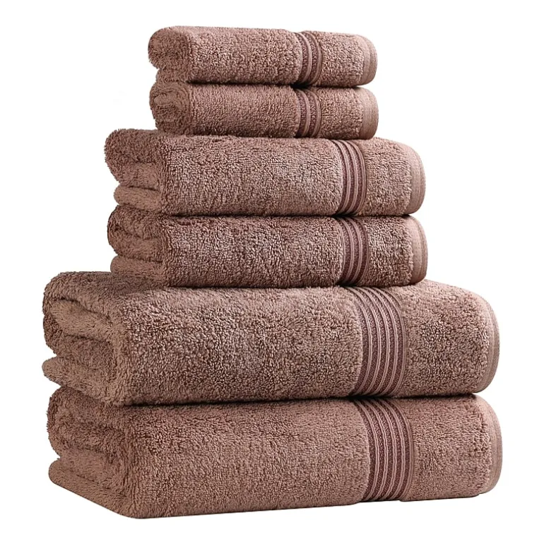 SUPERIOR® Heritage Collection | Luxury Egyptian Cotton 6-pc. Quick Dry Solid Bath Towel Set