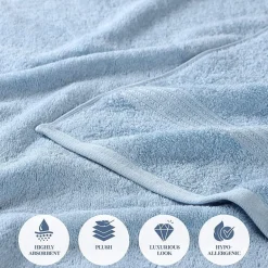 SUPERIOR® Heritage Collection | Luxury Egyptian Cotton 6-pc. Quick Dry Solid Bath Towel Set
