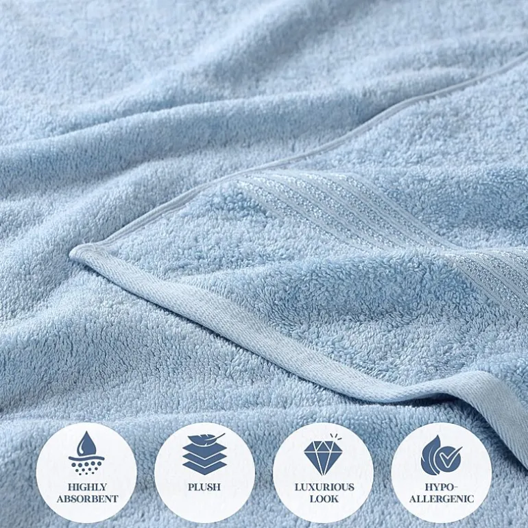 SUPERIOR® Heritage Collection | Luxury Egyptian Cotton 6-pc. Quick Dry Solid Bath Towel Set