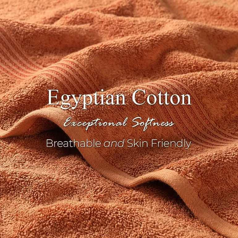 SUPERIOR® Heritage Collection | Luxury Egyptian Cotton 6-pc. Quick Dry Solid Bath Towel Set