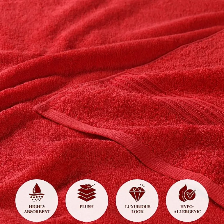 SUPERIOR® Heritage Collection | Luxury Egyptian Cotton 12-pc. Quick Dry Solid Bath Towel Set