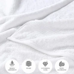 SUPERIOR® Heritage Collection | Luxury Egyptian Cotton 12-pc. Quick Dry Solid Bath Towel Set