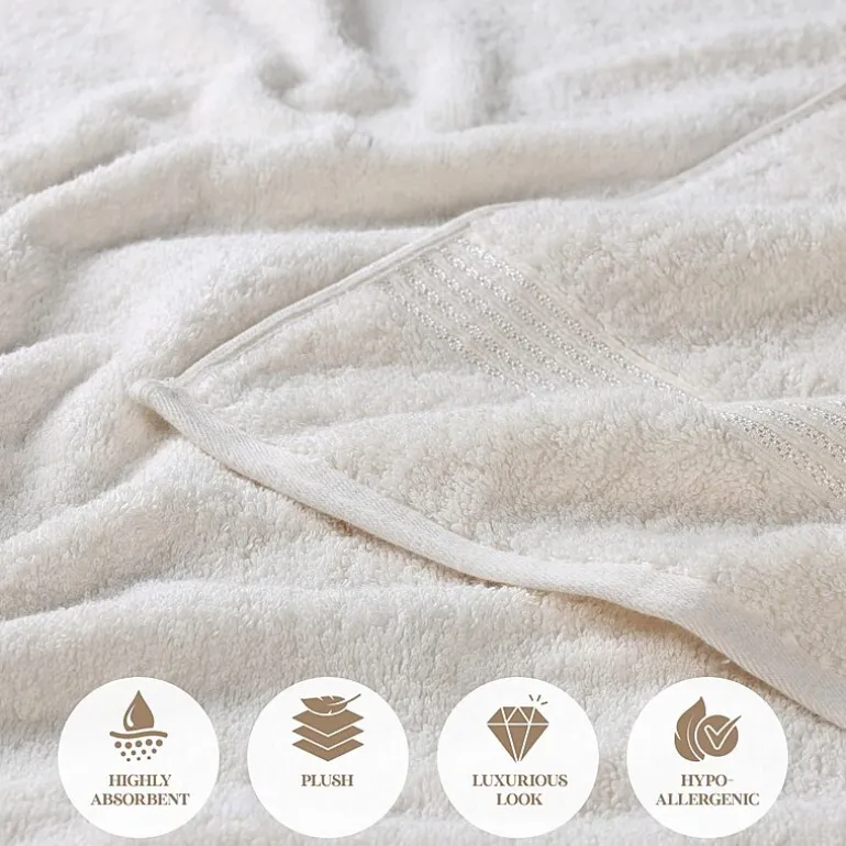 SUPERIOR® Heritage Collection | Luxury Egyptian Cotton 12-pc. Quick Dry Solid Bath Towel Set