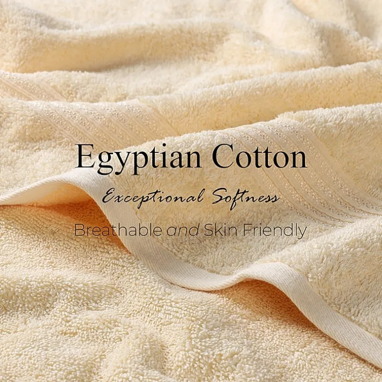 SUPERIOR® Heritage Collection | Luxury Egyptian Cotton 12-pc. Quick Dry Solid Bath Towel Set