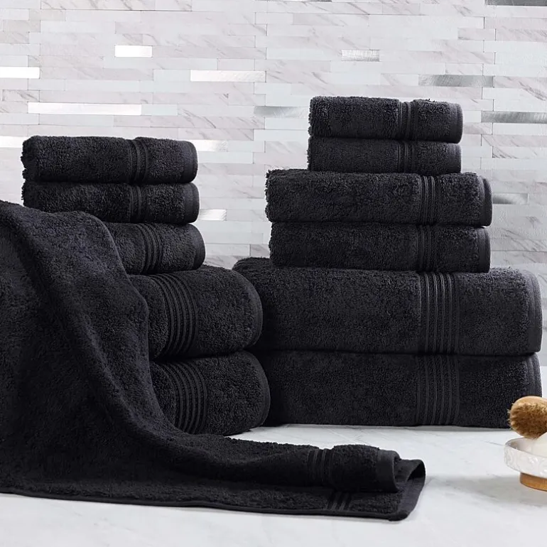SUPERIOR® Heritage Collection | Luxury Egyptian Cotton 12-pc. Quick Dry Solid Bath Towel Set