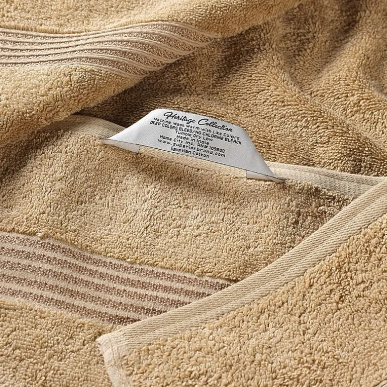 SUPERIOR® Heritage Collection | Luxury Egyptian Cotton 12-pc. Quick Dry Solid Bath Towel Set