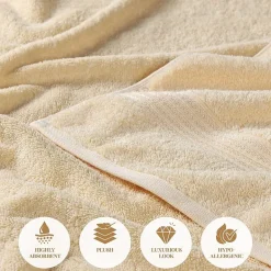 SUPERIOR® Heritage Collection | Luxury Egyptian Cotton 12-pc. Quick Dry Solid Bath Towel Set