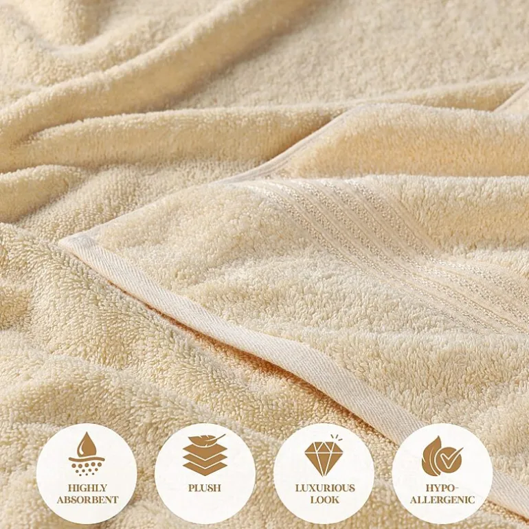 SUPERIOR® Heritage Collection | Luxury Egyptian Cotton 12-pc. Quick Dry Solid Bath Towel Set