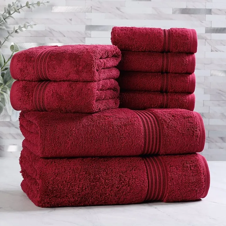 SUPERIOR® Heritage Collection | Luxury Egyptian Cotton 8-pc. Quick Dry Bath Towel Set