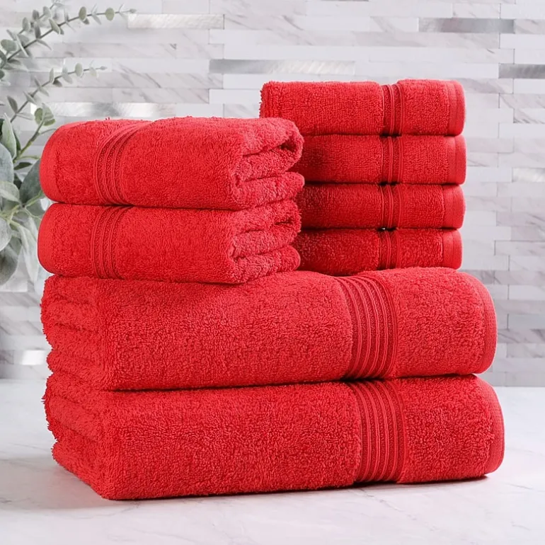 SUPERIOR® Heritage Collection | Luxury Egyptian Cotton 8-pc. Quick Dry Bath Towel Set