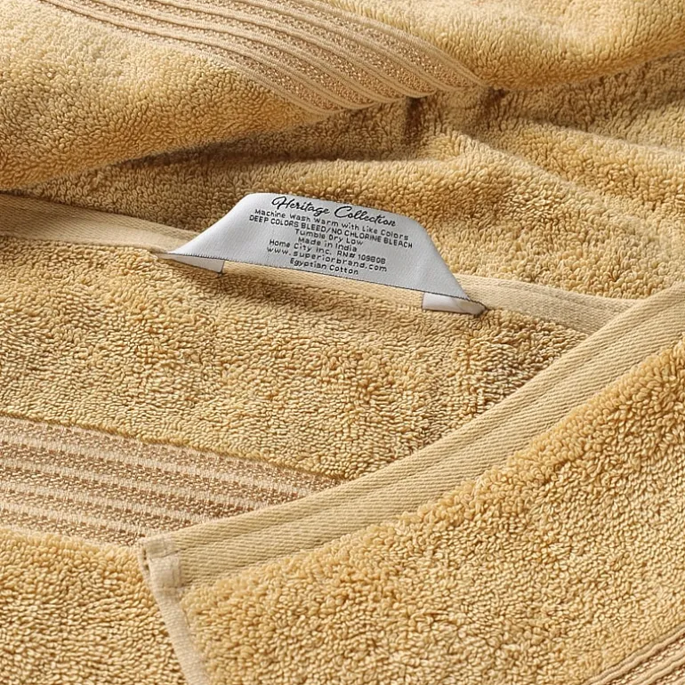 SUPERIOR® Heritage Collection | Luxury Egyptian Cotton 8-pc. Quick Dry Bath Towel Set