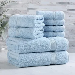 SUPERIOR® Heritage Collection | Luxury Egyptian Cotton 8-pc. Quick Dry Bath Towel Set