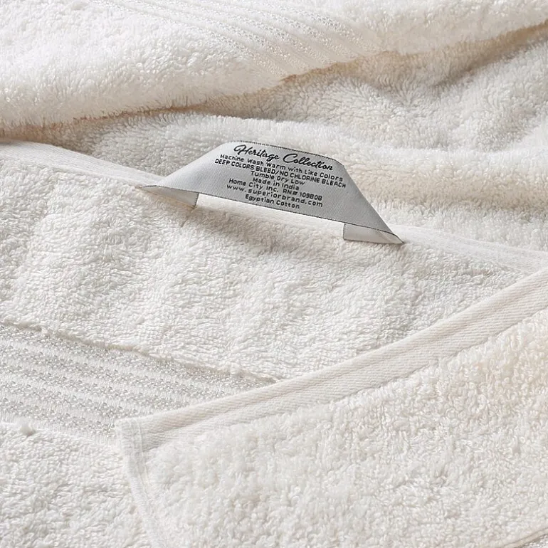 SUPERIOR® Heritage Collection | Luxury Egyptian Cotton 8-pc. Quick Dry Bath Towel Set