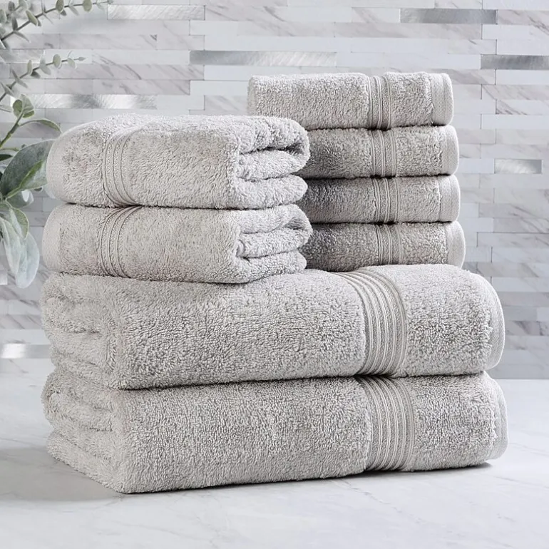 SUPERIOR® Heritage Collection | Luxury Egyptian Cotton 8-pc. Quick Dry Bath Towel Set