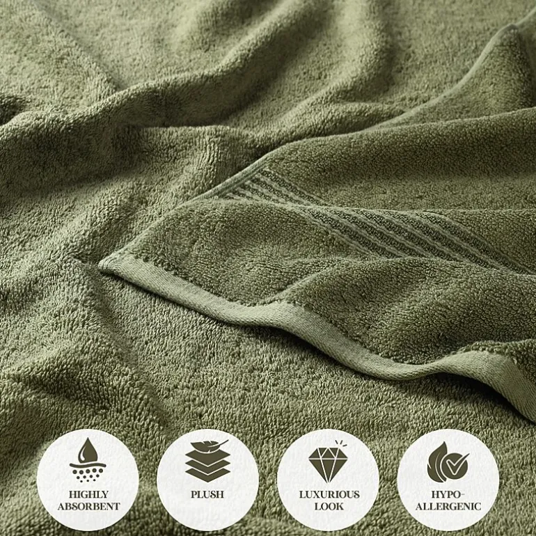 SUPERIOR® Heritage Collection | Luxury Egyptian Cotton 8-pc. Quick Dry Bath Towel Set