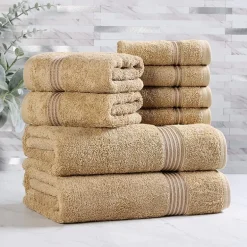 SUPERIOR® Heritage Collection | Luxury Egyptian Cotton 8-pc. Quick Dry Bath Towel Set