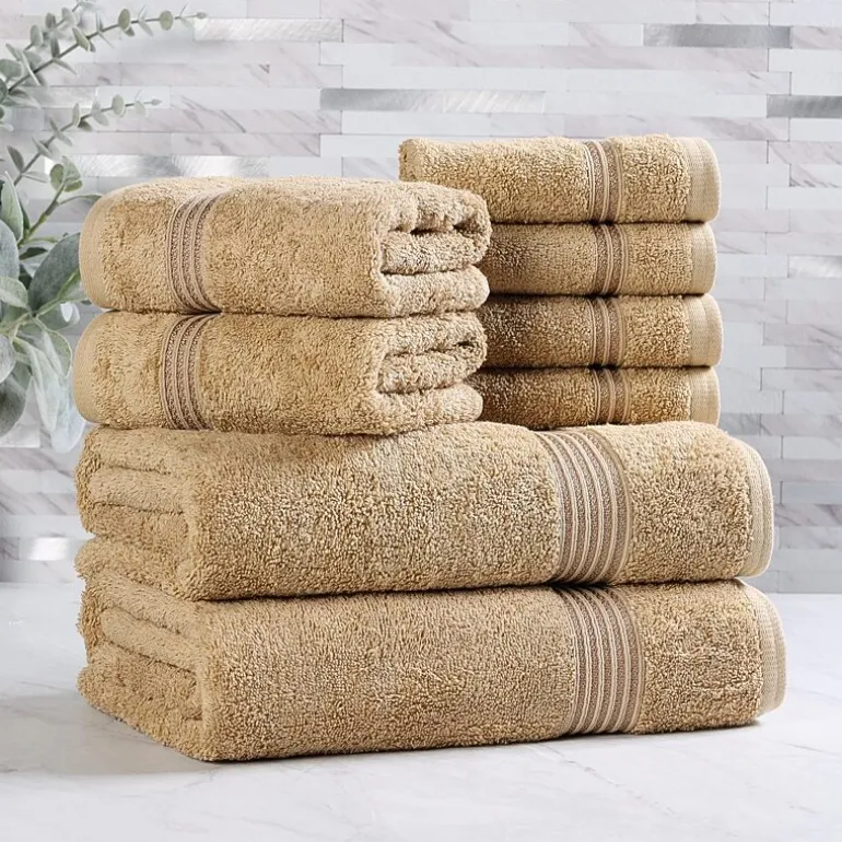 SUPERIOR® Heritage Collection | Luxury Egyptian Cotton 8-pc. Quick Dry Bath Towel Set