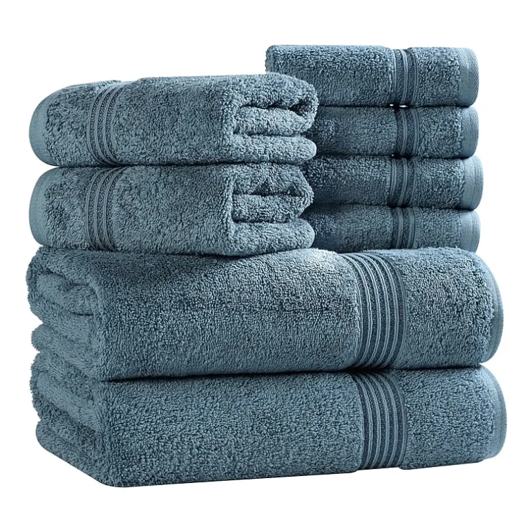 SUPERIOR® Heritage Collection | Luxury Egyptian Cotton 8-pc. Quick Dry Bath Towel Set