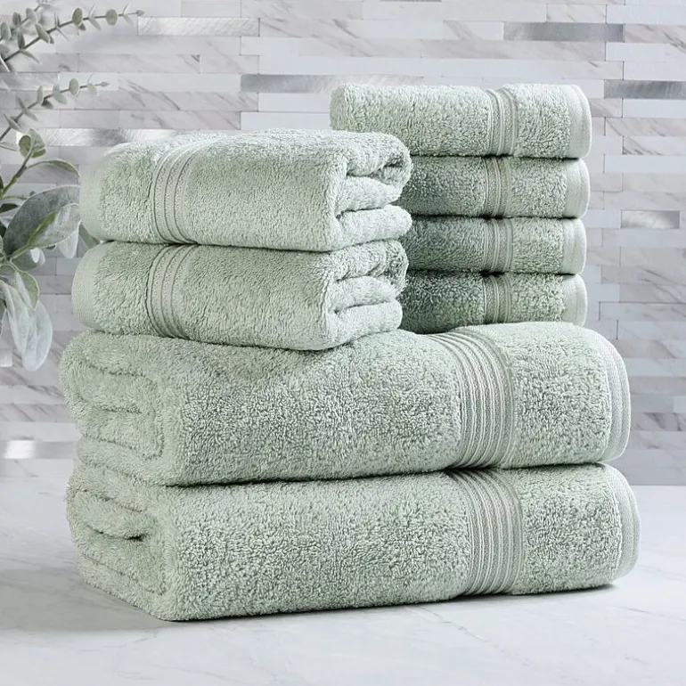 SUPERIOR® Heritage Collection | Luxury Egyptian Cotton 8-pc. Quick Dry Bath Towel Set