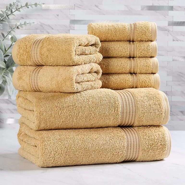SUPERIOR® Heritage Collection | Luxury Egyptian Cotton 8-pc. Quick Dry Bath Towel Set