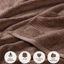 SUPERIOR® Heritage Collection | Luxury Egyptian Cotton 8-pc. Quick Dry Bath Towel Set