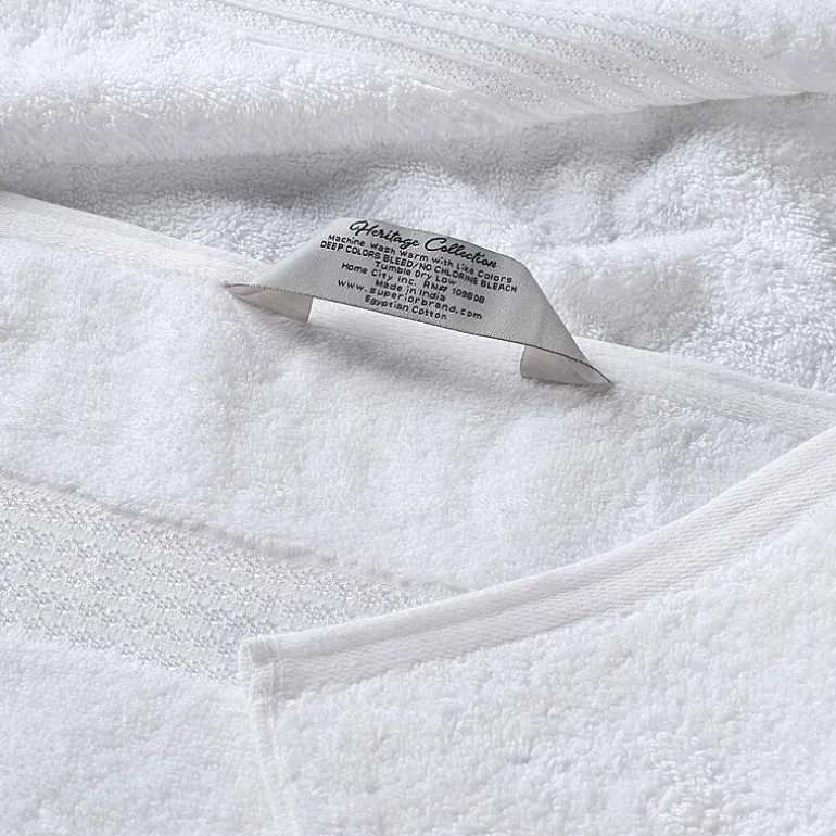 SUPERIOR® Heritage Collection | Luxury Egyptian Cotton 8-pc. Quick Dry Bath Towel Set