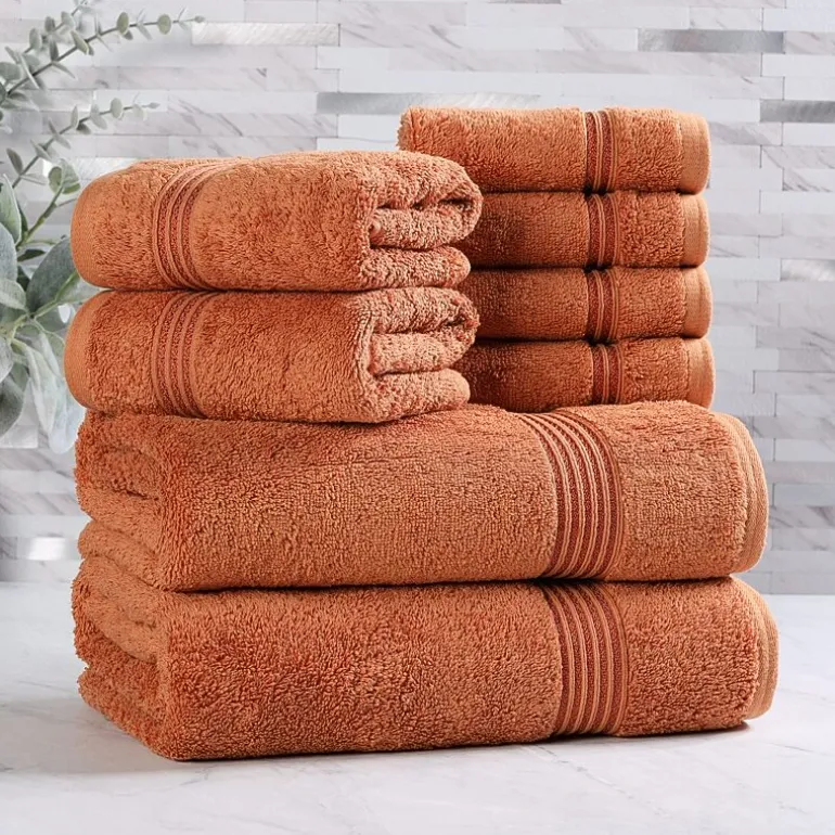 SUPERIOR® Heritage Collection | Luxury Egyptian Cotton 8-pc. Quick Dry Bath Towel Set