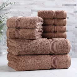 SUPERIOR® Heritage Collection | Luxury Egyptian Cotton 8-pc. Quick Dry Bath Towel Set