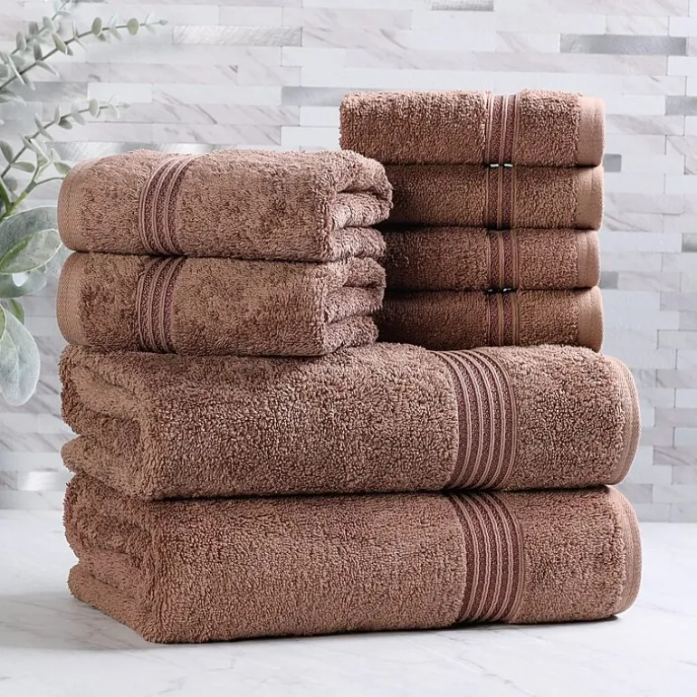 SUPERIOR® Heritage Collection | Luxury Egyptian Cotton 8-pc. Quick Dry Bath Towel Set