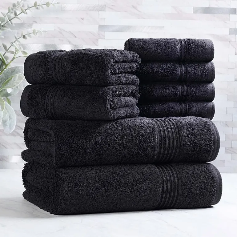 SUPERIOR® Heritage Collection | Luxury Egyptian Cotton 8-pc. Quick Dry Bath Towel Set
