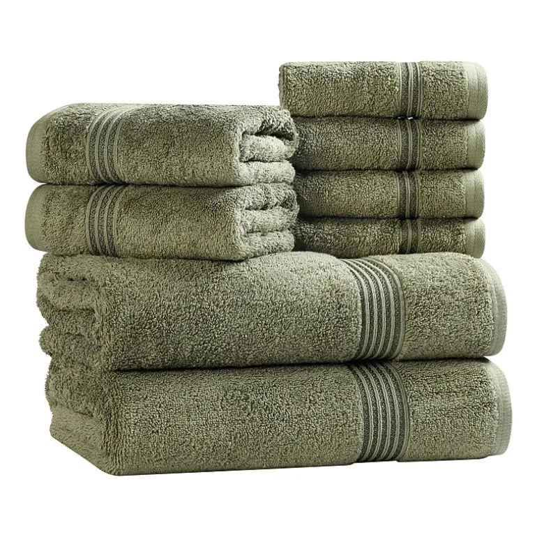 SUPERIOR® Heritage Collection | Luxury Egyptian Cotton 8-pc. Quick Dry Bath Towel Set