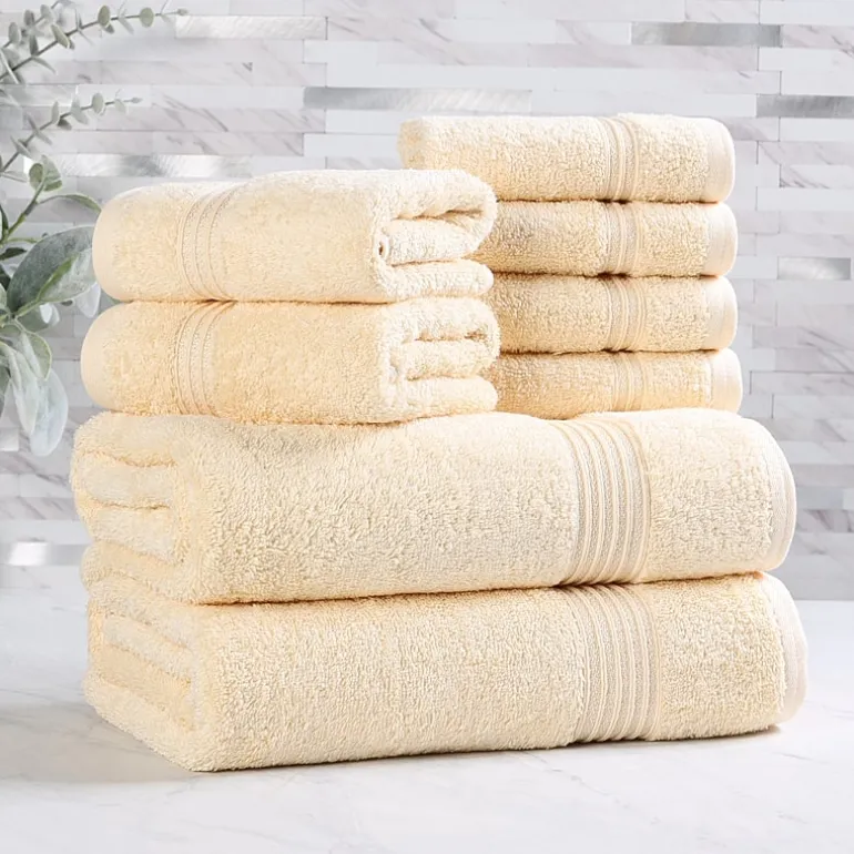 SUPERIOR® Heritage Collection | Luxury Egyptian Cotton 8-pc. Quick Dry Bath Towel Set