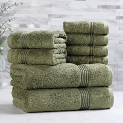 SUPERIOR® Heritage Collection | Luxury Egyptian Cotton 8-pc. Quick Dry Bath Towel Set
