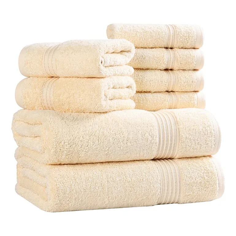 SUPERIOR® Heritage Collection | Luxury Egyptian Cotton 8-pc. Quick Dry Bath Towel Set