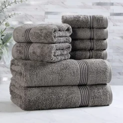 SUPERIOR® Heritage Collection | Luxury Egyptian Cotton 8-pc. Quick Dry Bath Towel Set