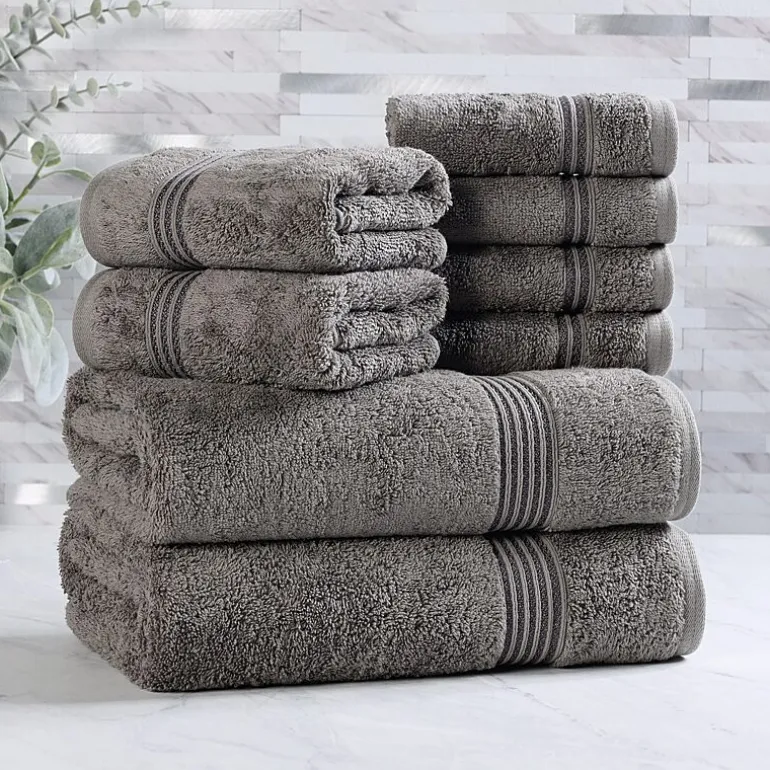 SUPERIOR® Heritage Collection | Luxury Egyptian Cotton 8-pc. Quick Dry Bath Towel Set