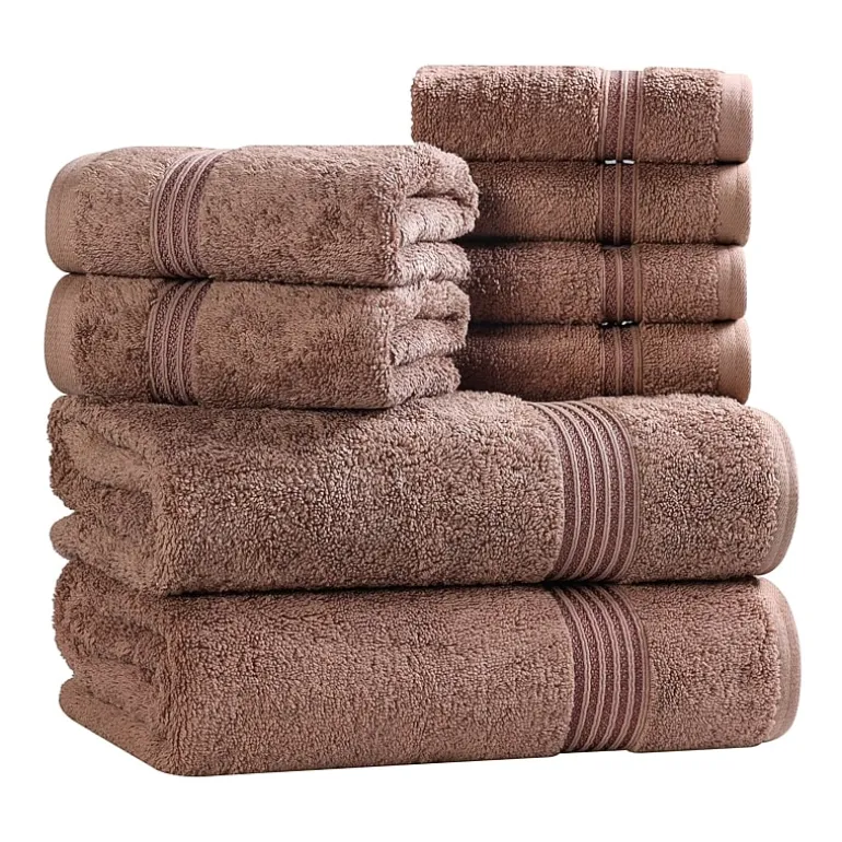 SUPERIOR® Heritage Collection | Luxury Egyptian Cotton 8-pc. Quick Dry Bath Towel Set
