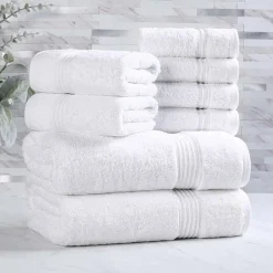 SUPERIOR® Heritage Collection | Luxury Egyptian Cotton 8-pc. Quick Dry Bath Towel Set