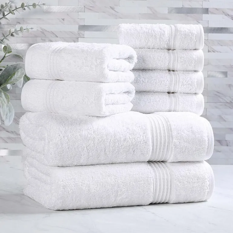 SUPERIOR® Heritage Collection | Luxury Egyptian Cotton 8-pc. Quick Dry Bath Towel Set