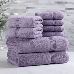 SUPERIOR® Heritage Collection | Luxury Egyptian Cotton 8-pc. Quick Dry Bath Towel Set