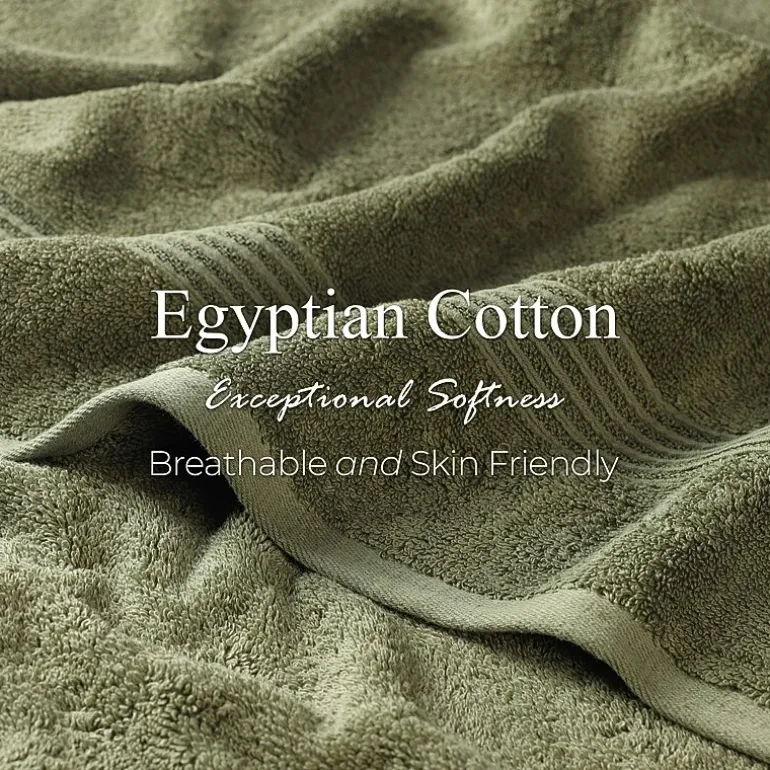 SUPERIOR® Heritage Collection | Luxury Egyptian Cotton 8-pc. Quick Dry Bath Towel Set