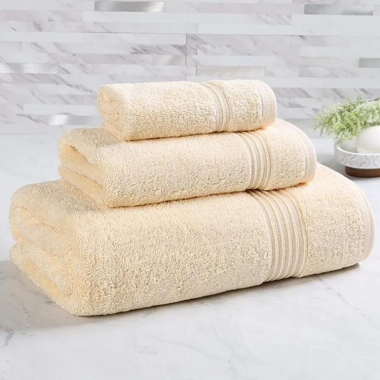 SUPERIOR® Heritage Collection | Luxury Egyptian Cotton 3-pc. Quick Dry Solid Bath Towel Set