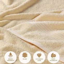 SUPERIOR® Heritage Collection | Luxury Egyptian Cotton 3-pc. Quick Dry Solid Bath Towel Set