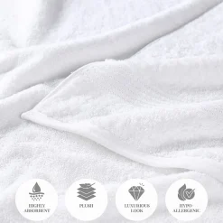 SUPERIOR® Heritage Collection | Luxury Egyptian Cotton 3-pc. Quick Dry Solid Bath Towel Set