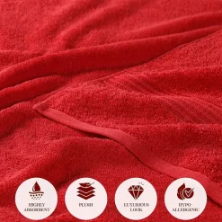 SUPERIOR® Heritage Collection | Luxury Egyptian Cotton 3-pc. Quick Dry Solid Bath Towel Set