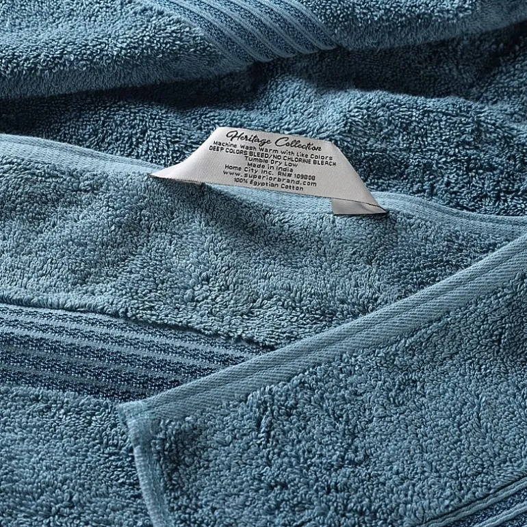 SUPERIOR® Heritage Collection | Luxury Egyptian Cotton 3-pc. Quick Dry Solid Bath Towel Set