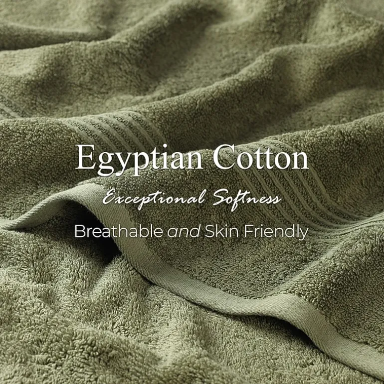 SUPERIOR® Heritage Collection | Luxury Egyptian Cotton 3-pc. Quick Dry Solid Bath Towel Set