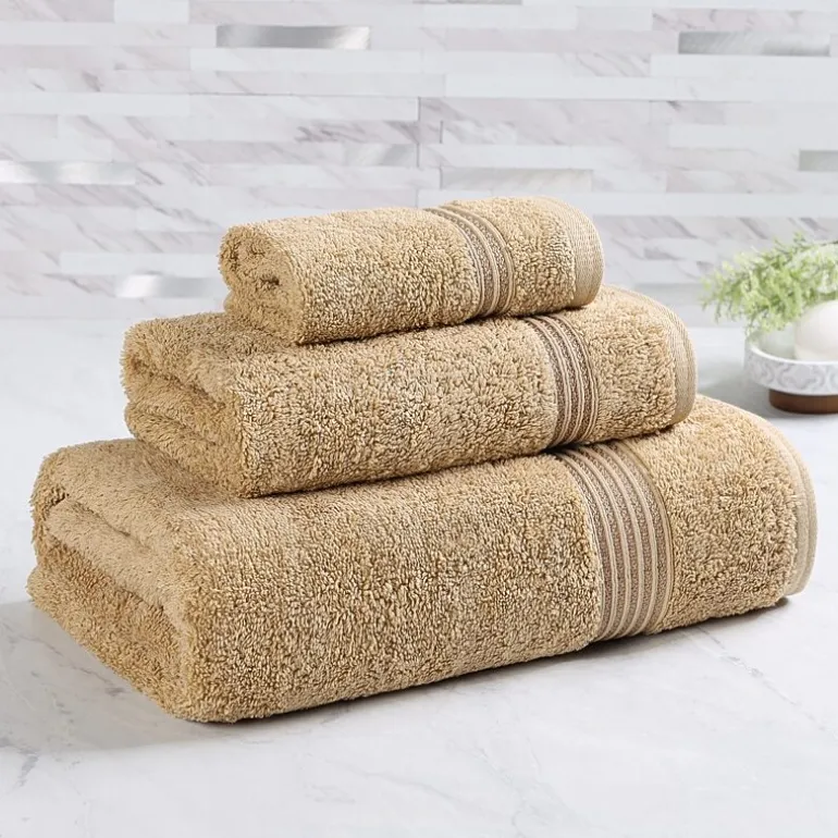 SUPERIOR® Heritage Collection | Luxury Egyptian Cotton 3-pc. Quick Dry Solid Bath Towel Set
