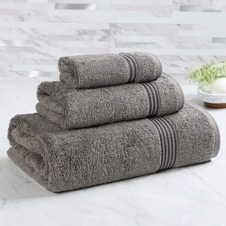 SUPERIOR® Heritage Collection | Luxury Egyptian Cotton 3-pc. Quick Dry Solid Bath Towel Set