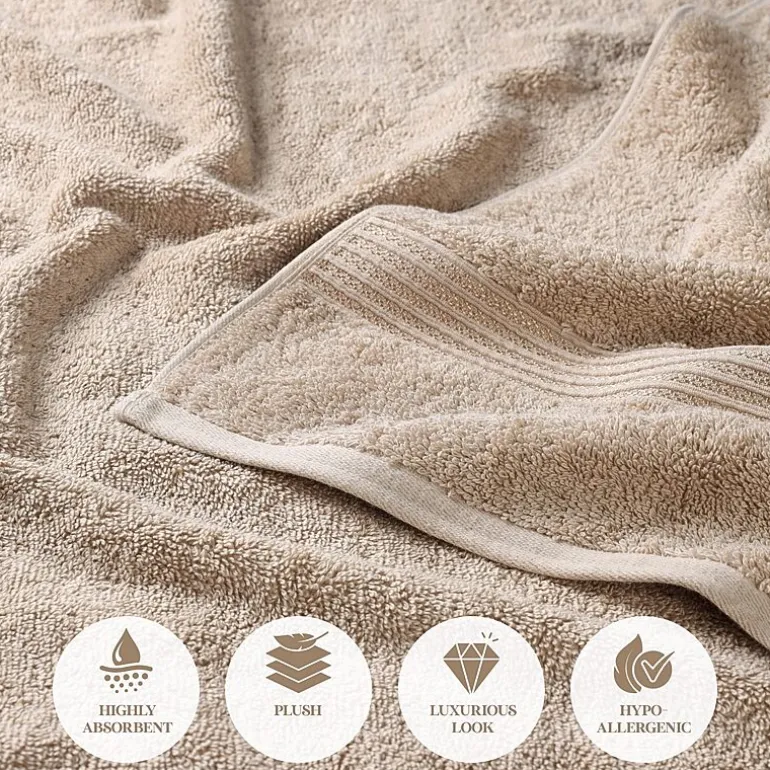 SUPERIOR® Heritage Collection | Luxury Egyptian Cotton 3-pc. Quick Dry Solid Bath Towel Set